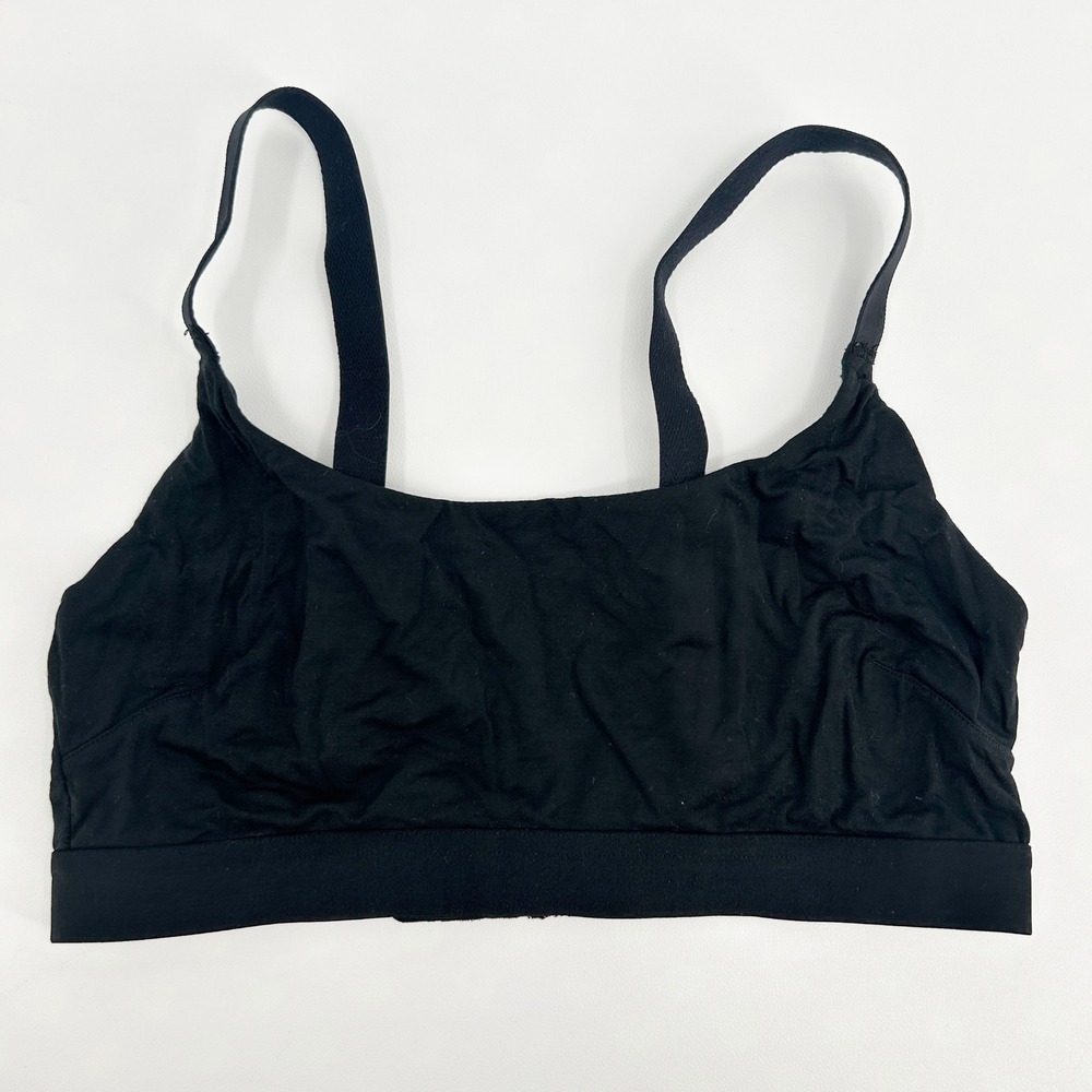 Lively Womens Everyday Wireless‎ Buttery Soft T-Shirt Bra Size M Black